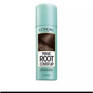 L'ORÉAL Paris Medium Brown Magic Root Cover Up Concealer Spray 2.0 Oz New